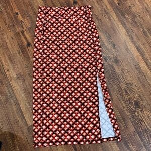 Loft midi skirt with a slit! Perfect for teacher or office!